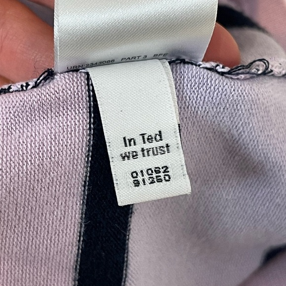 Ted Baker London Pink Yellow Izlie Striped Sheath Dress v neck viscose SZ 3 or M - Picture 10 of 10